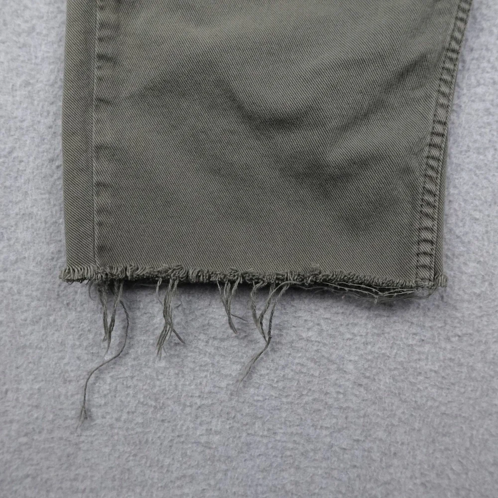 Women's High-Rise Wide Leg Jeans in Olive Green